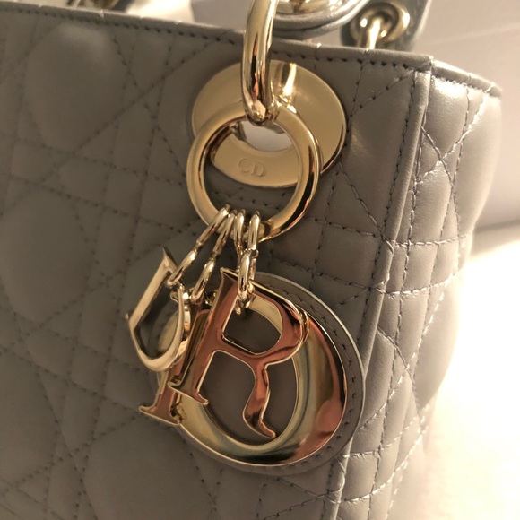 Mini Lady Dior - Opaline Grey NEW FULL SET - Picture 6 of 8